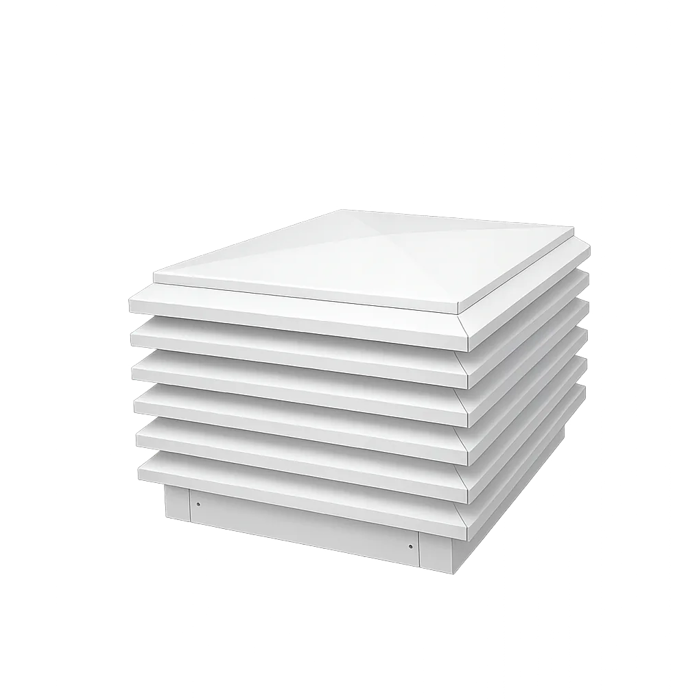 Remates de Chimenea y Ventilación a Medida — Blanco